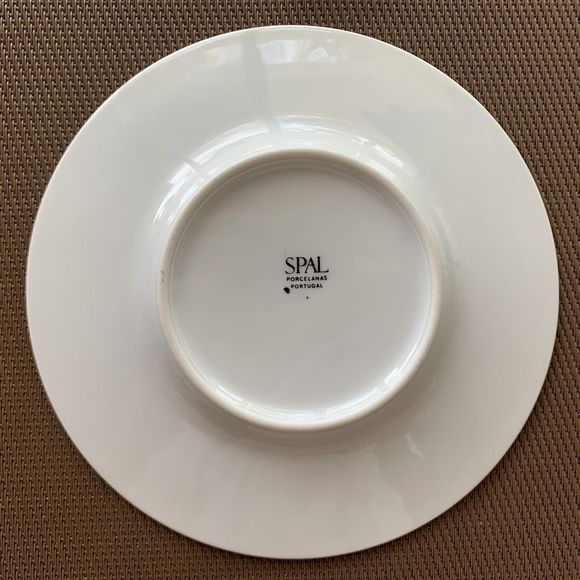 RARE Set of 4 SPAL Anthropologie Porcelain Geisha Saucer Plates Portugal Made 6" - Picture 8 of 12